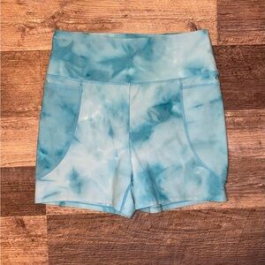 JoyLab Blue Tie-Dye Athletic Shorts
